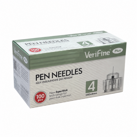 Verifine adatos 4mm, 34G (4mm x 0.18mm)