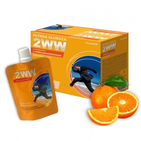 2WW skysta gliukozė, apelsinų skonio