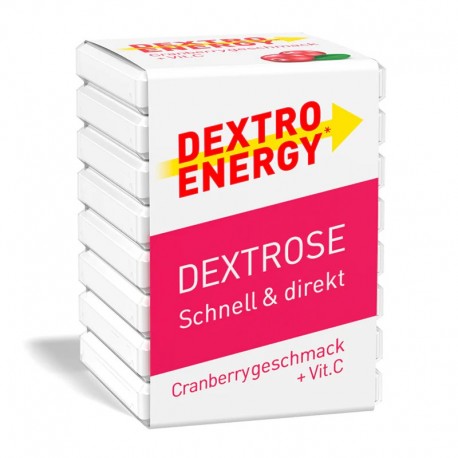 Dekstrozė Dextro Energy - Spanguolių skonio + vitaminas C